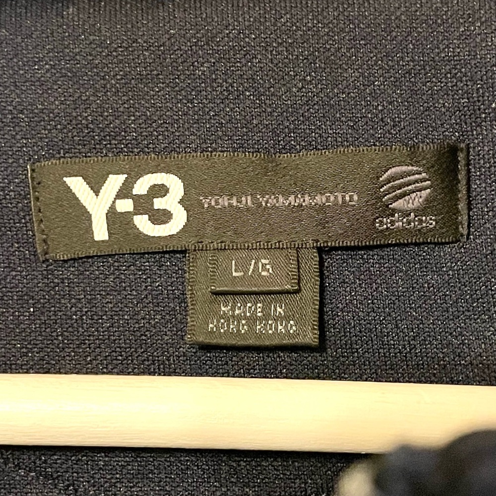 Y-3 Yohji Yahamoto Adidas Women's Large Dark Blue Bomber Jacket Zip-Up - Picture 2 of 7